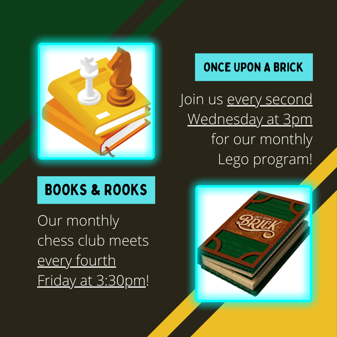 new lego and chess clubs