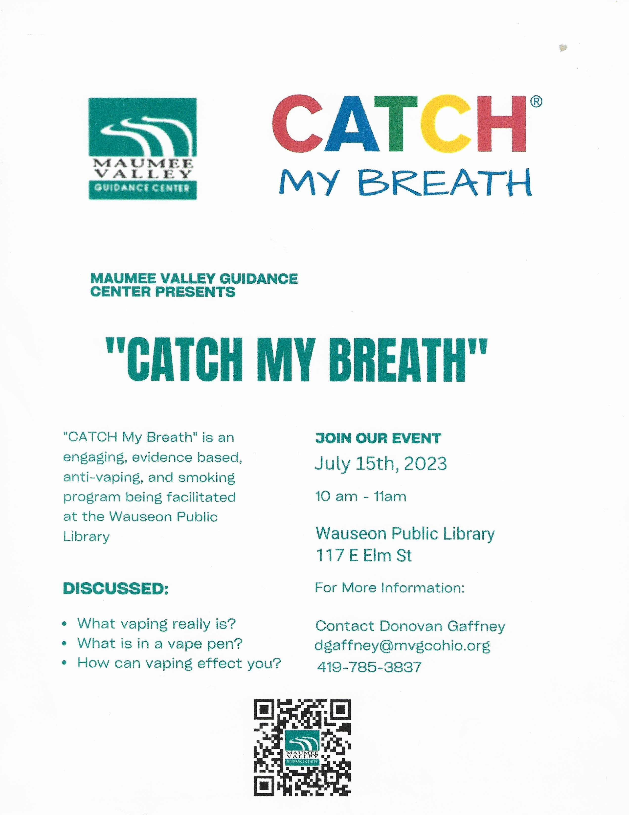 catch my breath flyer