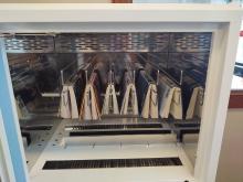 picture of books in the material sanitizing machine