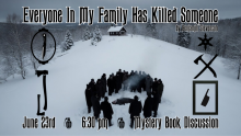 Everyone In My Family Has Killed Someone by Benjamin Stevenson June 23rd 6:30 pm Mystery Book Discussion